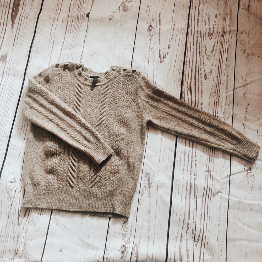 J Crew Cable Knit Sweater